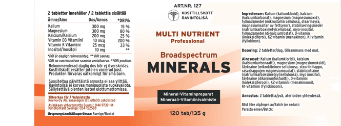Hovedbilde Bredspektrum Mineraler